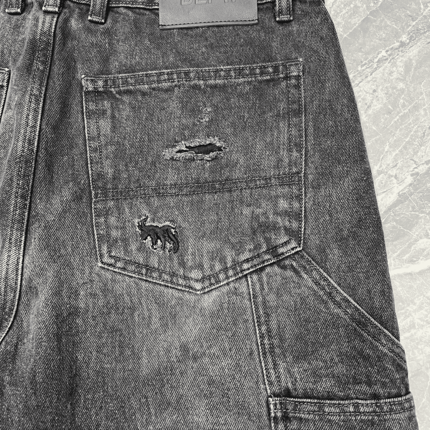 Jean GD D047 Negro Para Hombre