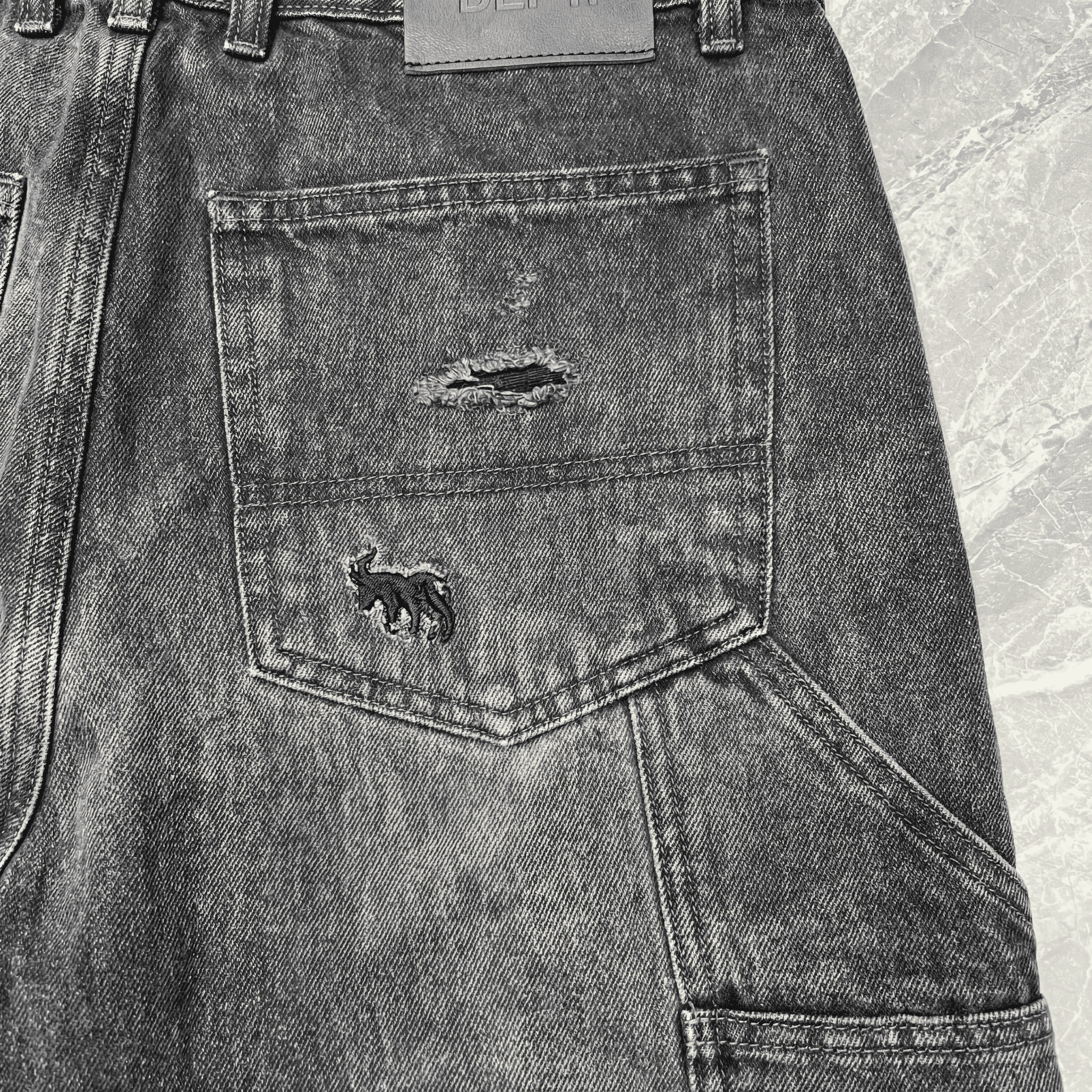 Jean GD D047 Negro Para Hombre