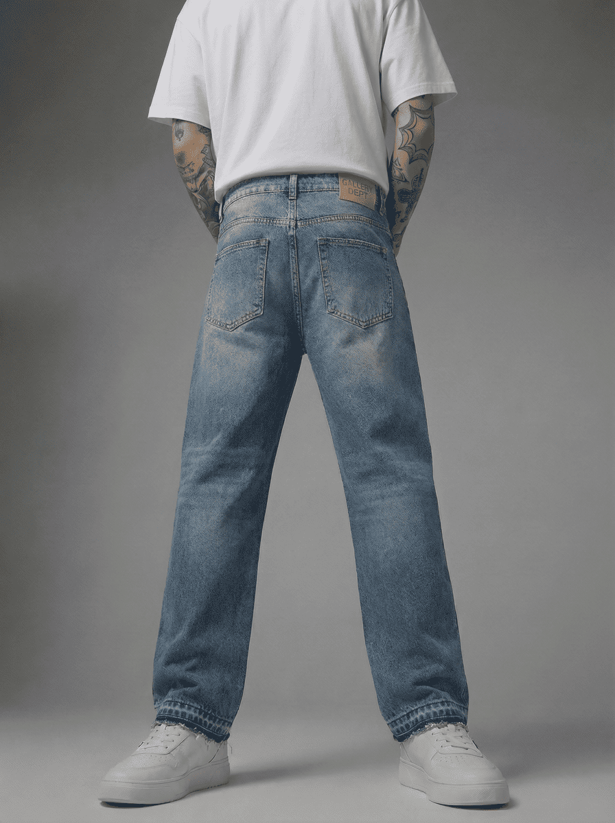 Jean GD D089L Azul Para Hombre