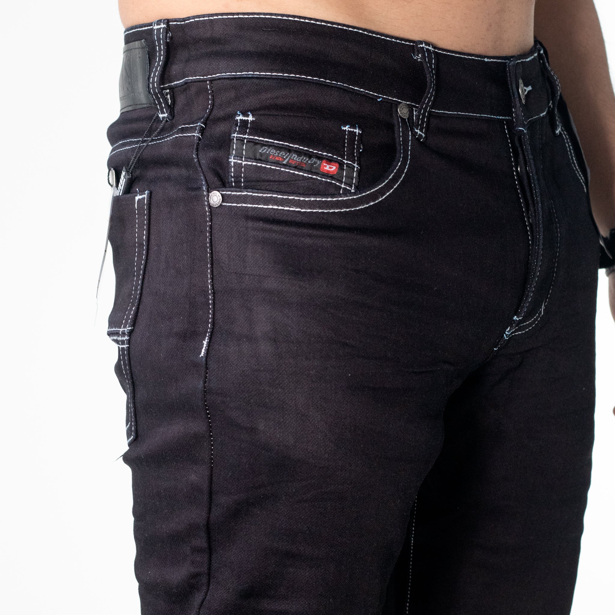Jeans ZF012 Negro Para Hombre