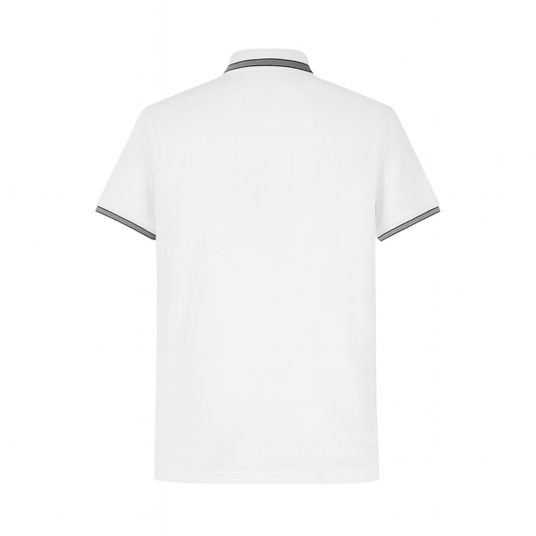 Camiseta BU106# Tipo Polo Blanca Para Hombre