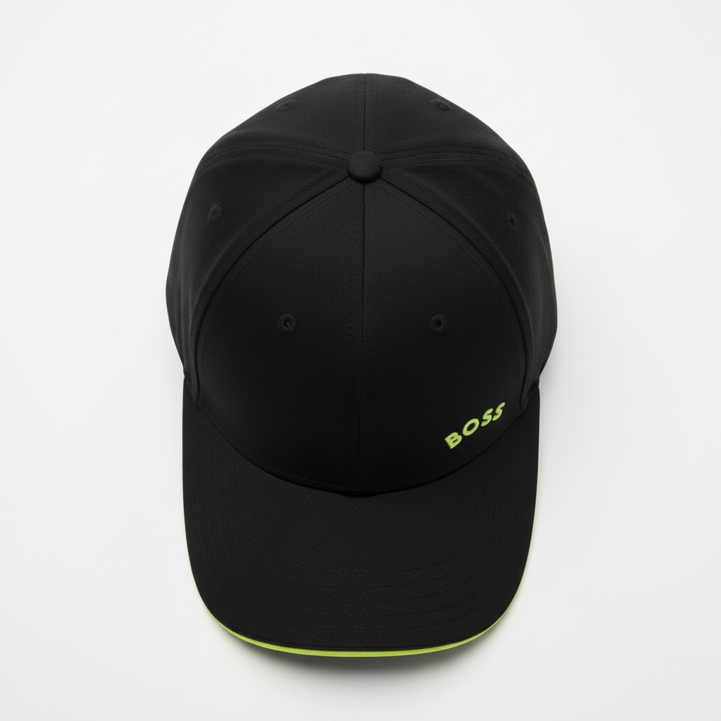 Gorra HG Negra Banda Verde Ref. GOR04