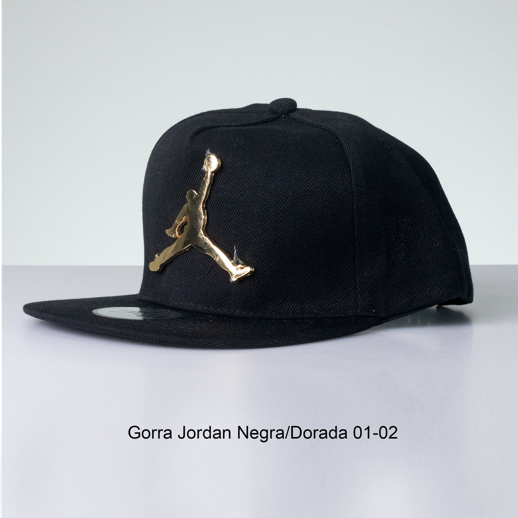 Gorra Jordan Negra/Dorada para hombre