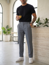 Pantalon 25D654-1 Azul/ Gris para hombre