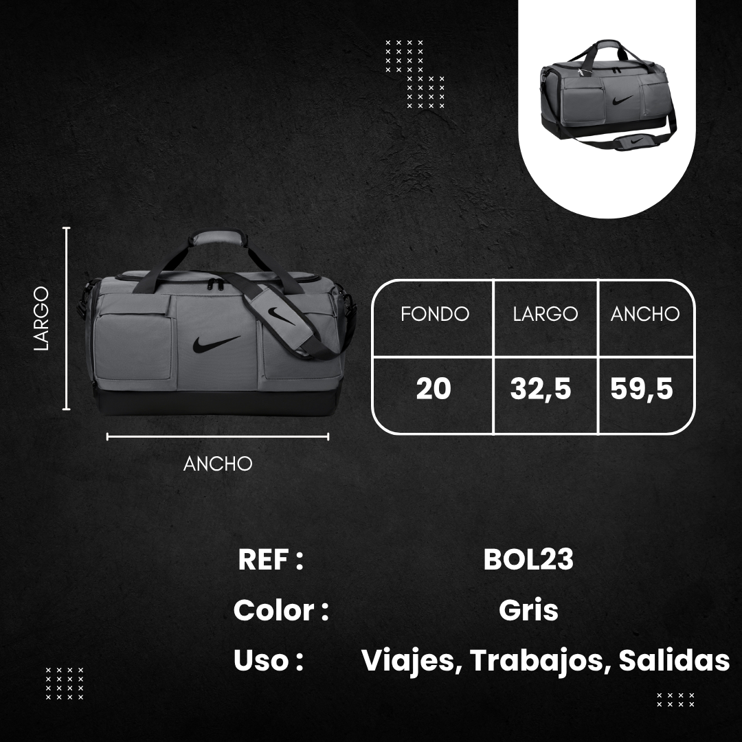 Bolso NKE BOL23 GRIS