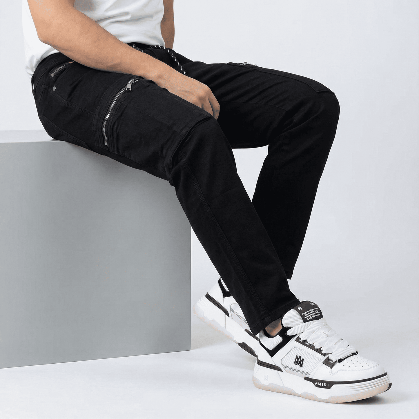 Jean DS K061 Negro Para Hombre