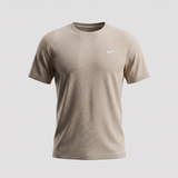 Camiseta Deportiva Básica Khaki Para Hombre Ref. 10V1L-2