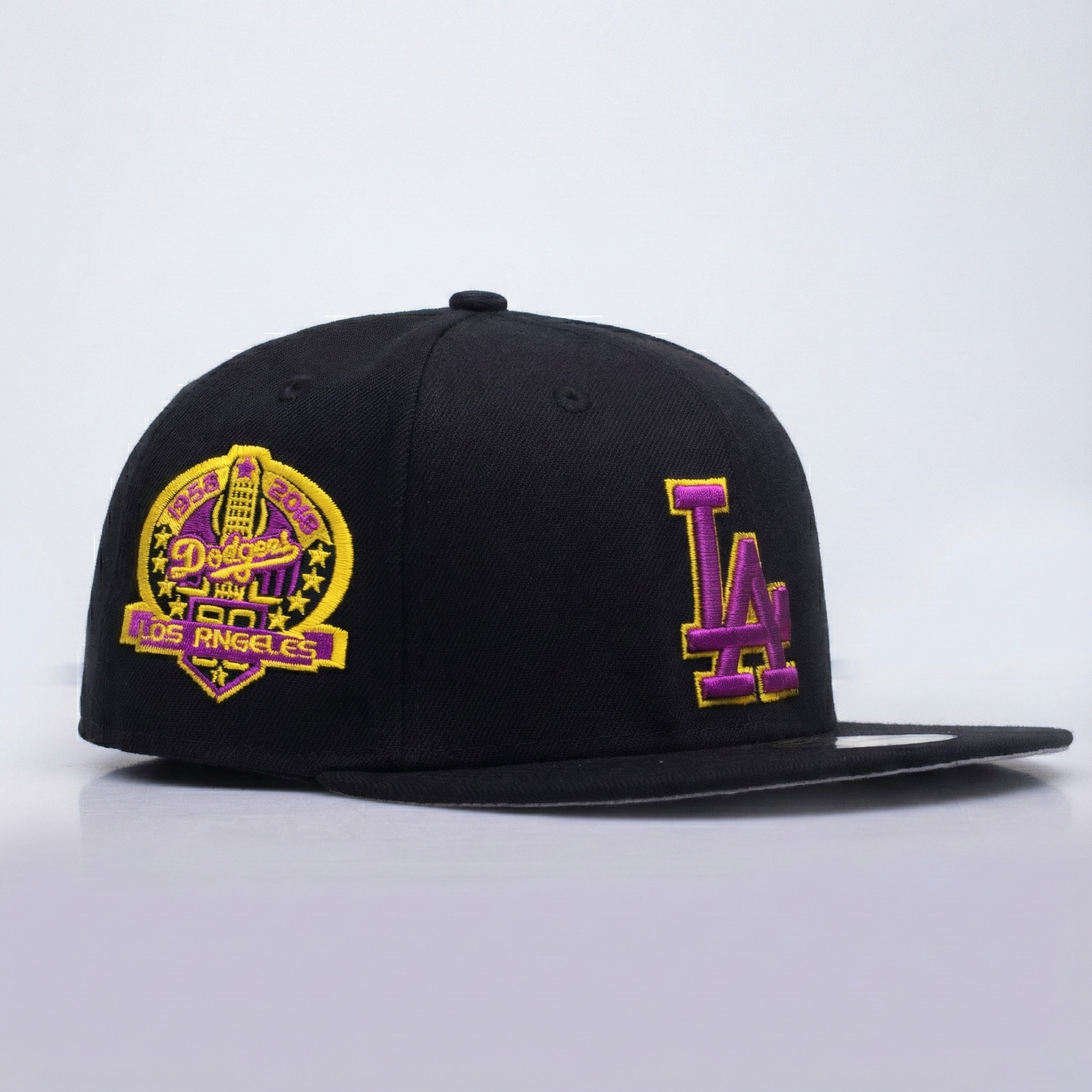 GORRA LOS ANGELES DODGERS PLANA NEGRA