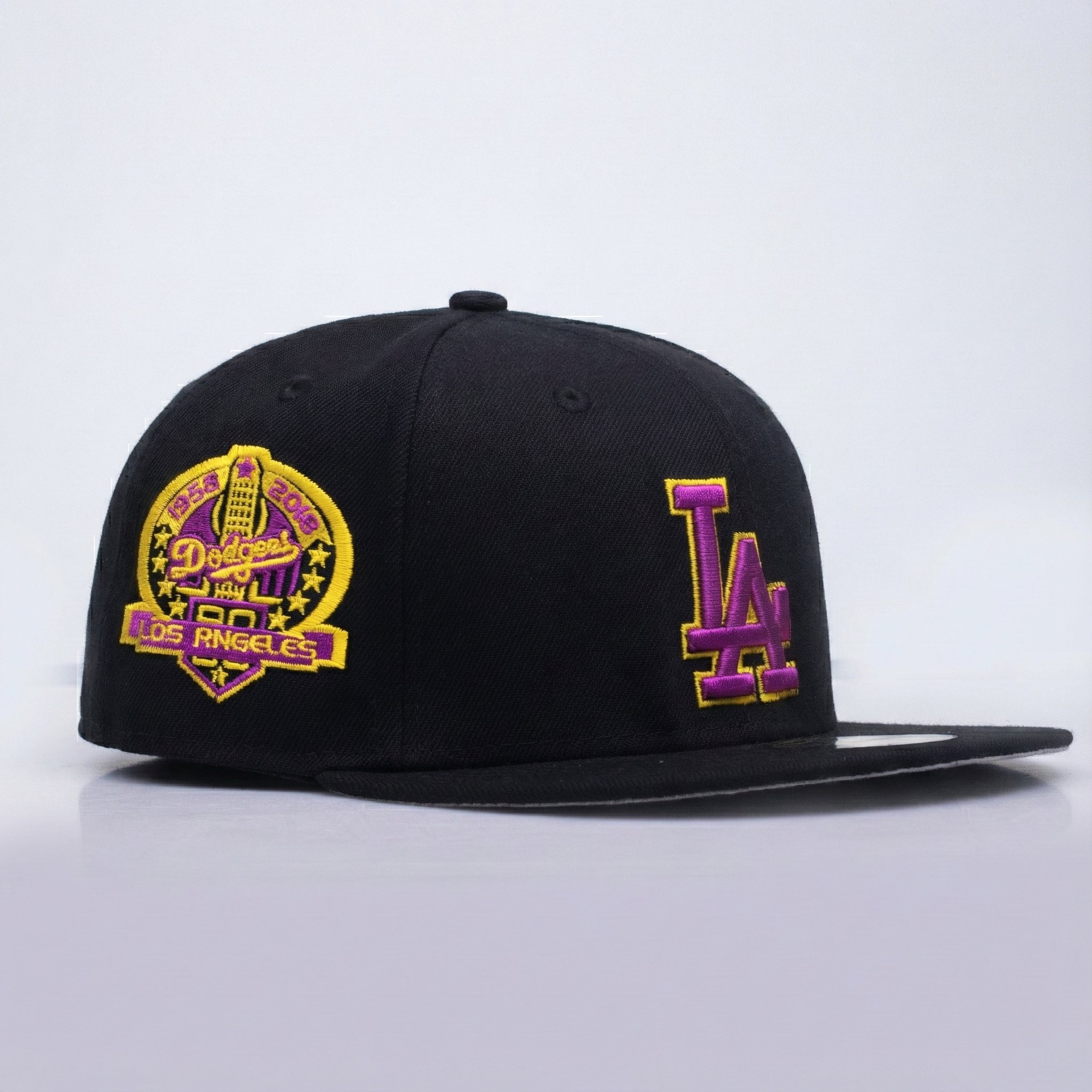 GORRA LOS ANGELES DODGERS PLANA NEGRA