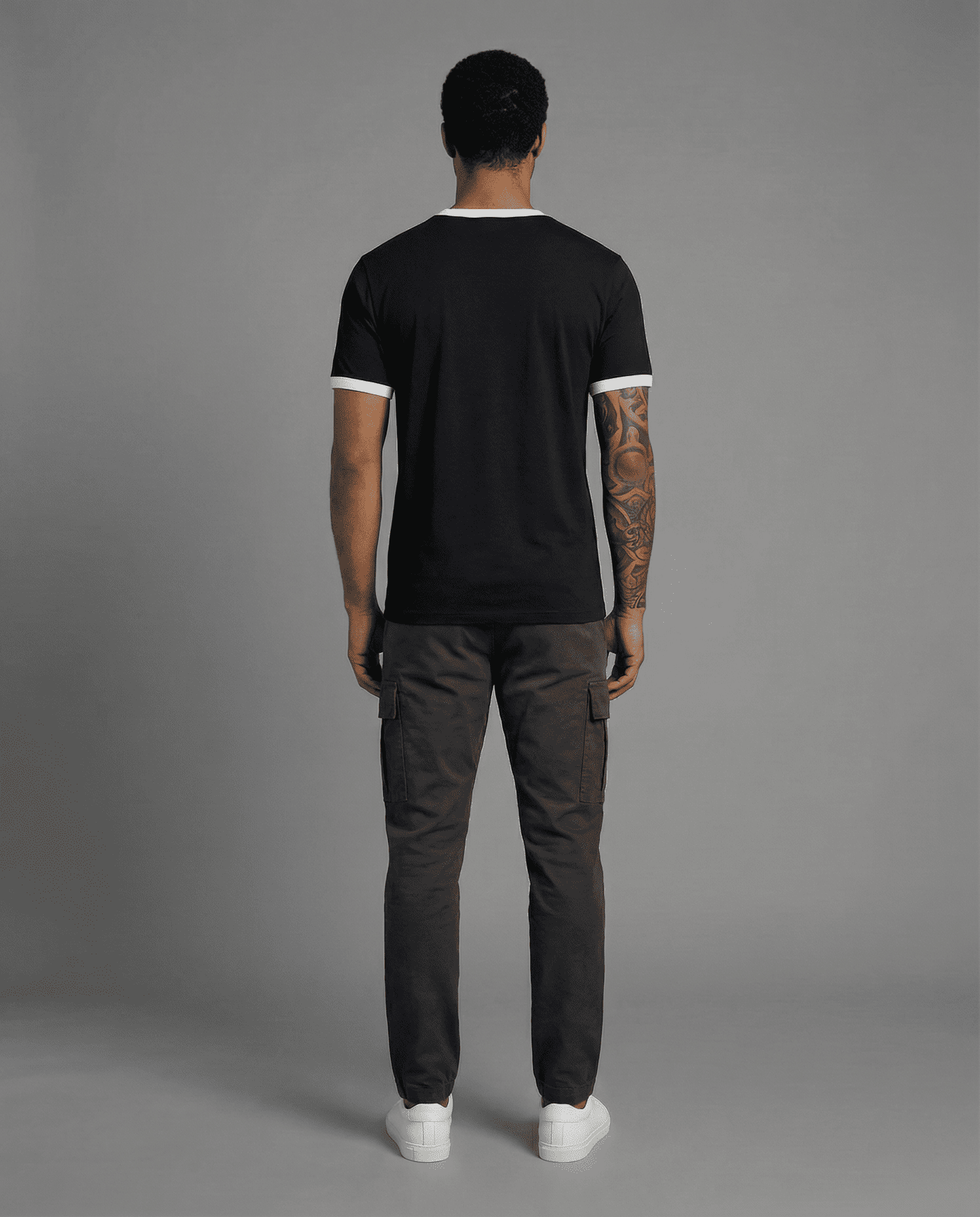 Camiseta 166076 Básica Negra Para Hombre