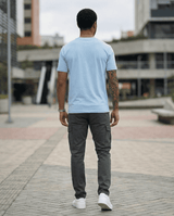 Camiseta 268080 Básica Azul Claro Para Hombre