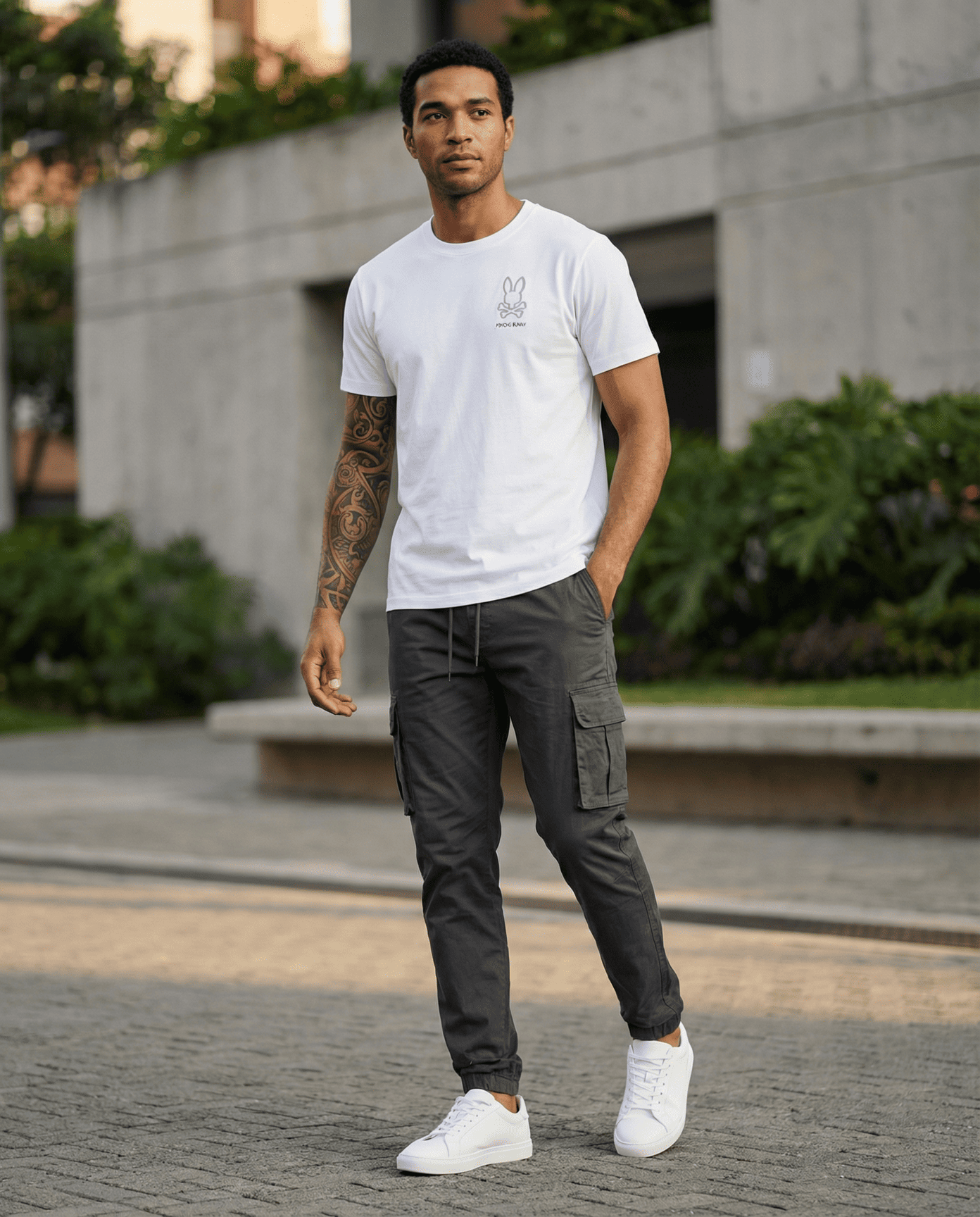 Camiseta 66614 Básica Blanca Para Hombre