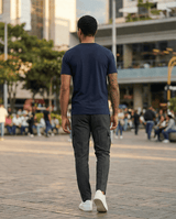 Camiseta 786624 Básica Azul Oscuro Para Hombre