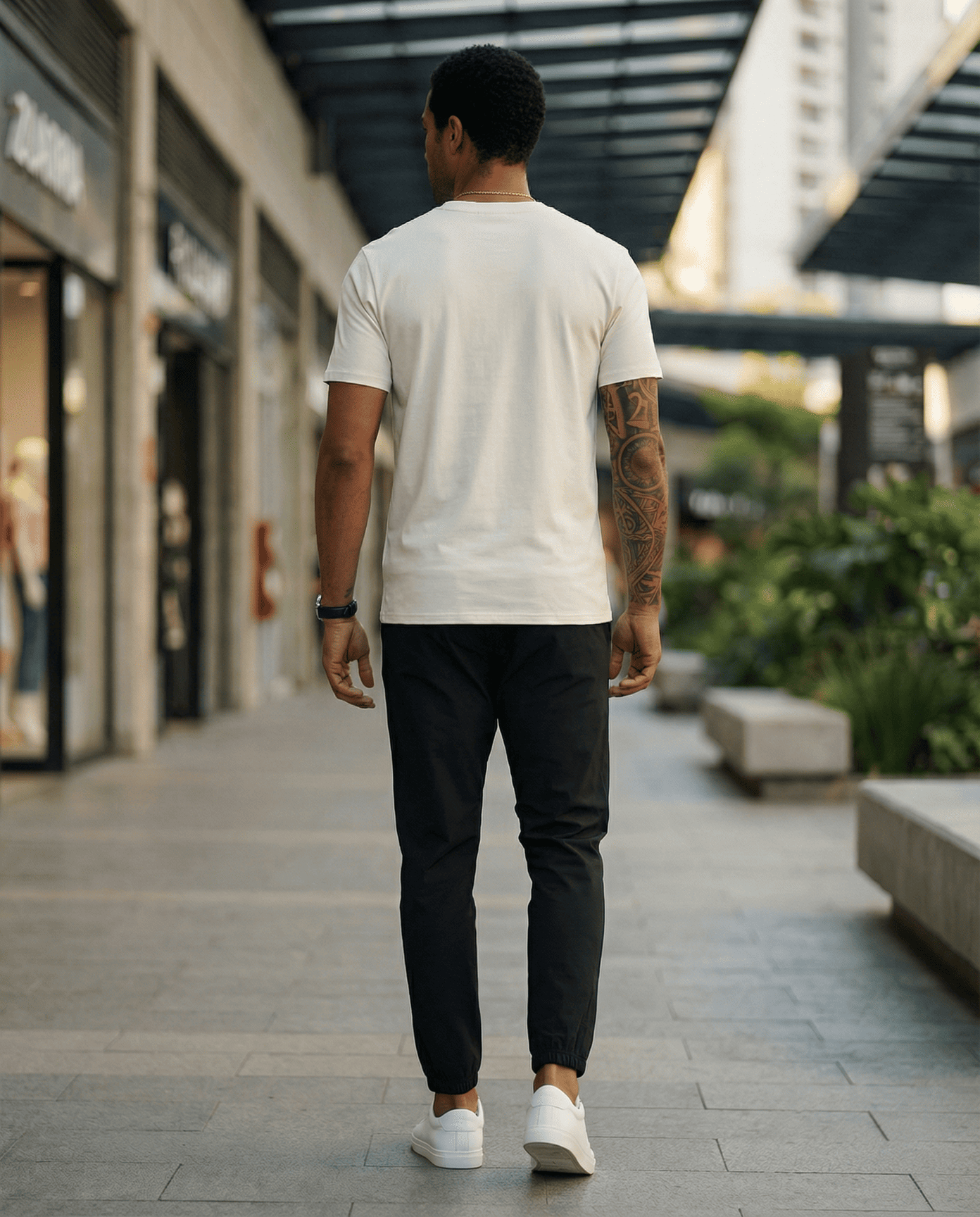 Camiseta 786624 Básica Crema Para Hombre