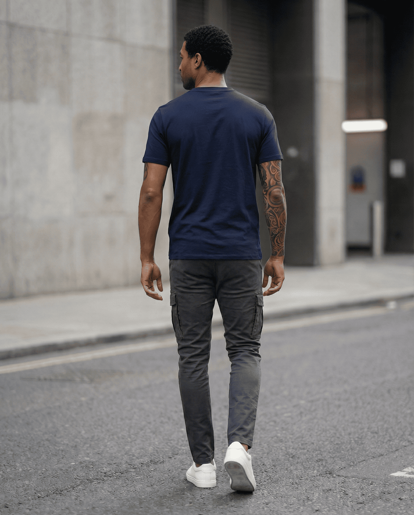 Camiseta 786746 Básica Azul Oscuro Para Hombre