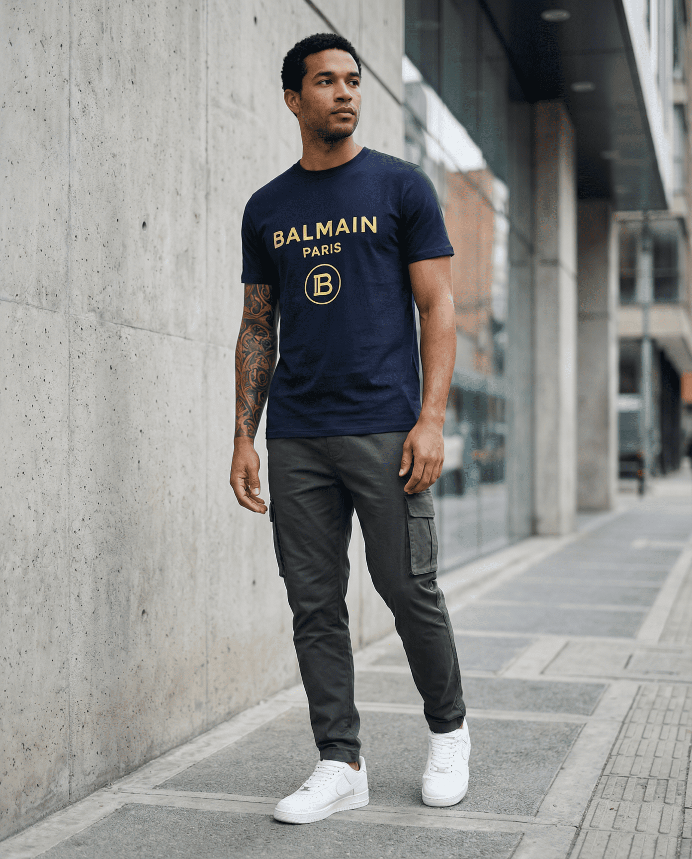 Camiseta 786761 Básica Azul Oscuro Para Hombre