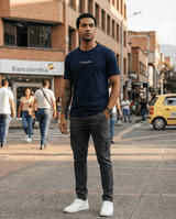 Camiseta 786762 Básica Azul Oscuro Para Hombre