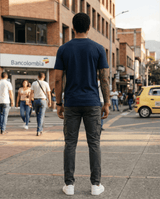 Camiseta 786762 Básica Azul Oscuro Para Hombre