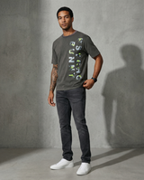 Camiseta 834003 Oversize Pickling Gris Para Hombre