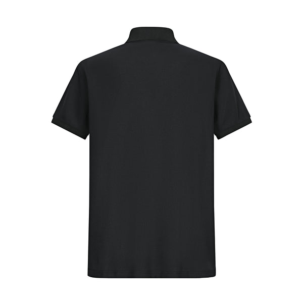 Camiseta Bu102# Tipo Polo Negra Para Hombre