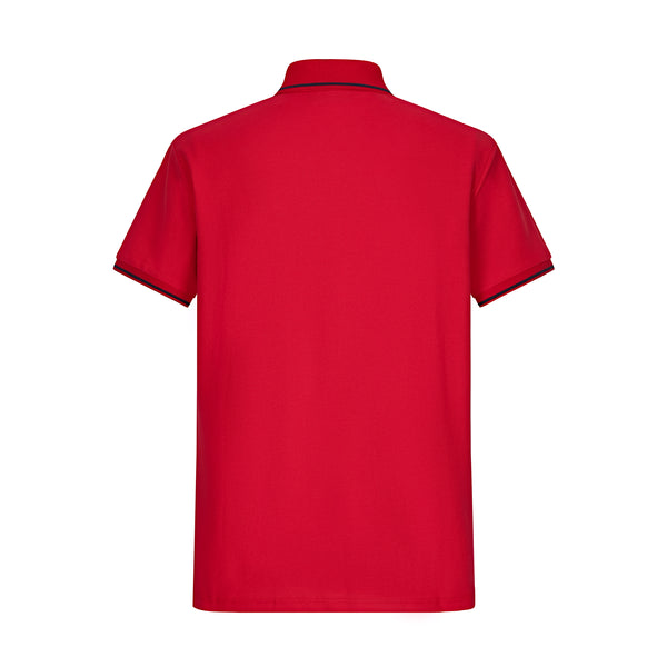 Camiseta BU103# Tipo Polo Roja Para Hombre