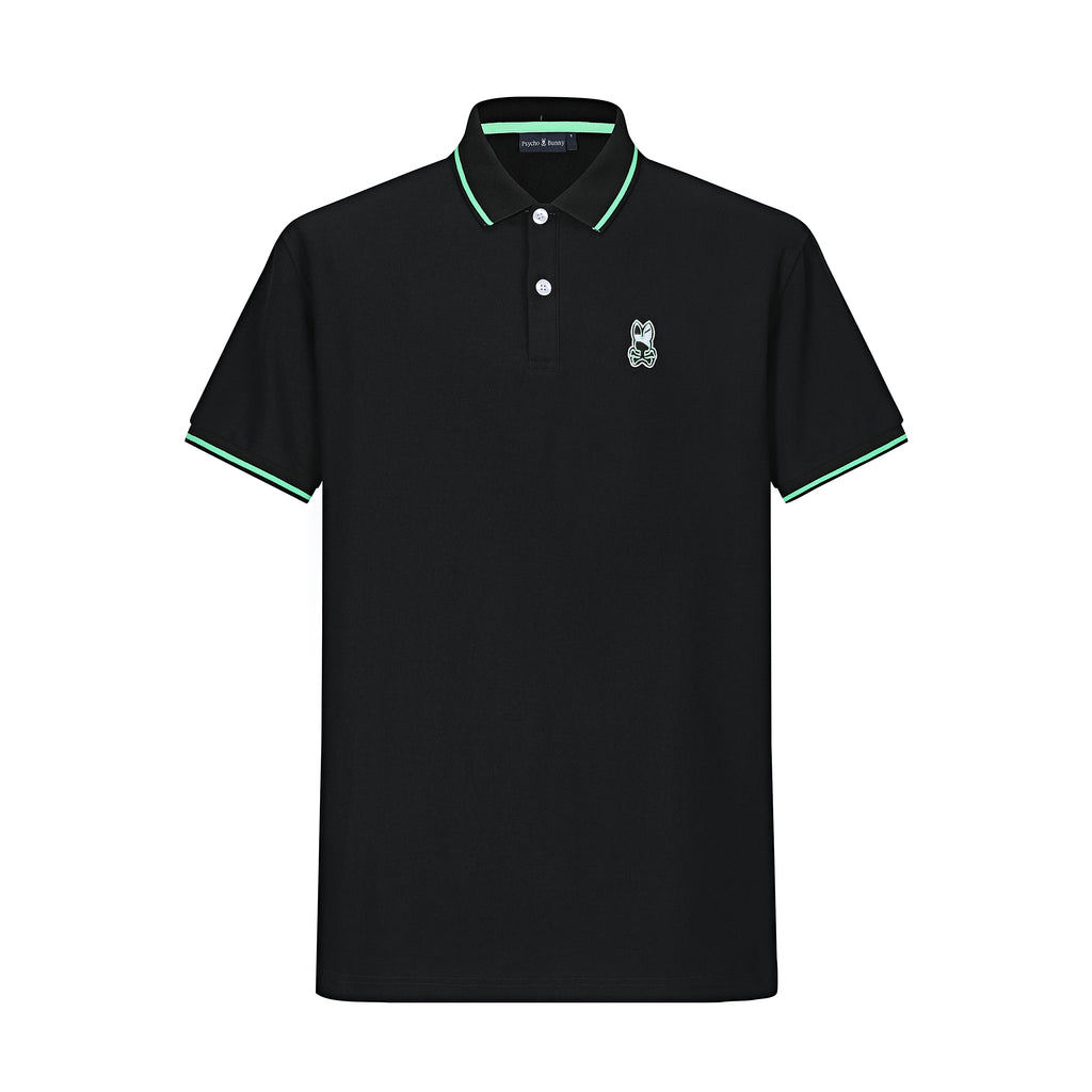 Camiseta BU103# Tipo Polo Negra Para Hombre