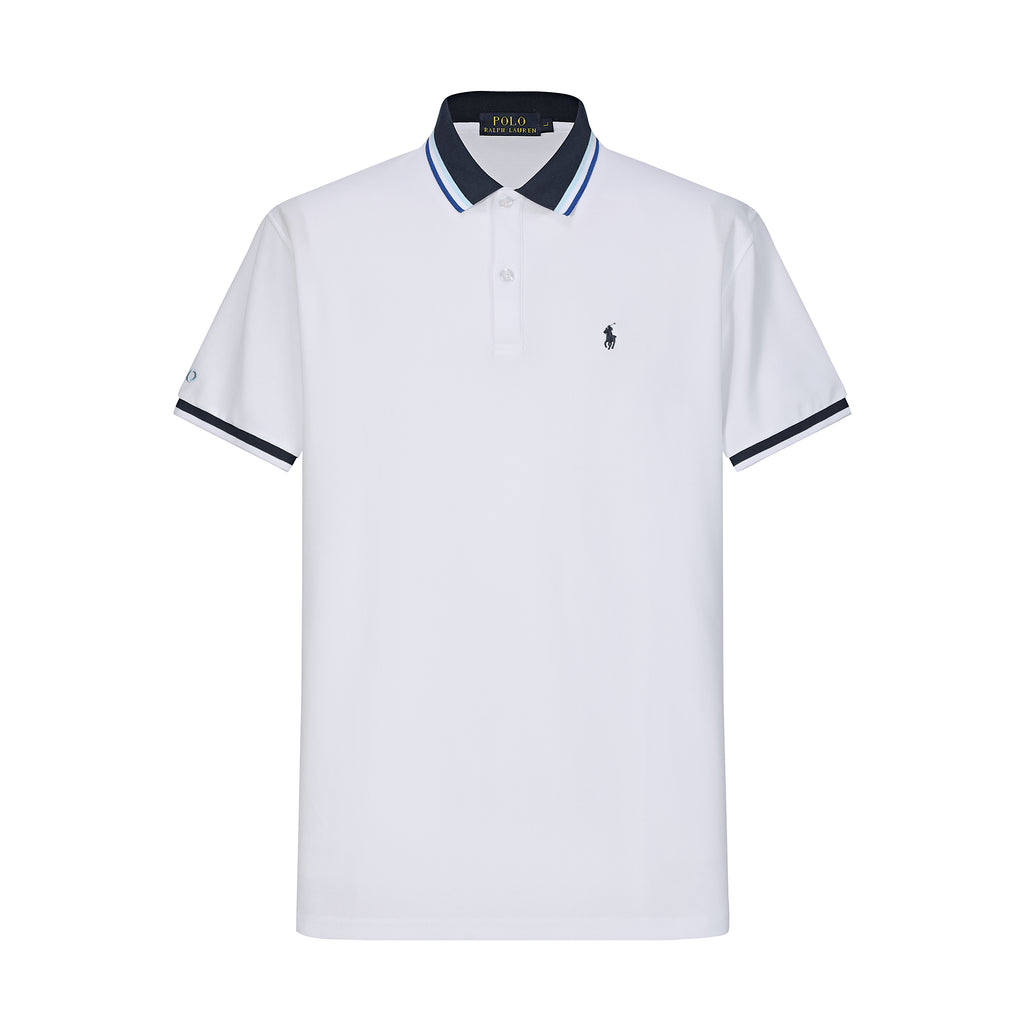 Camiseta P2# Tipo Polo Blanca Para Hombre