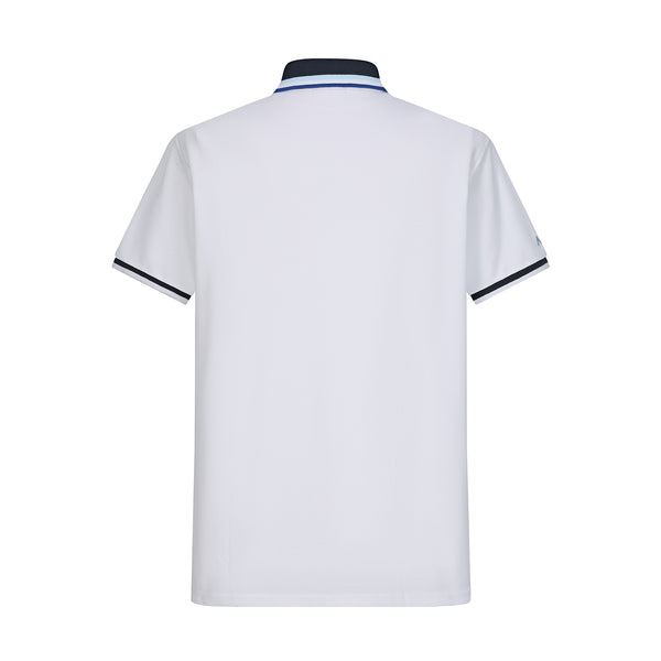 Camiseta P2# Tipo Polo Blanca Para Hombre