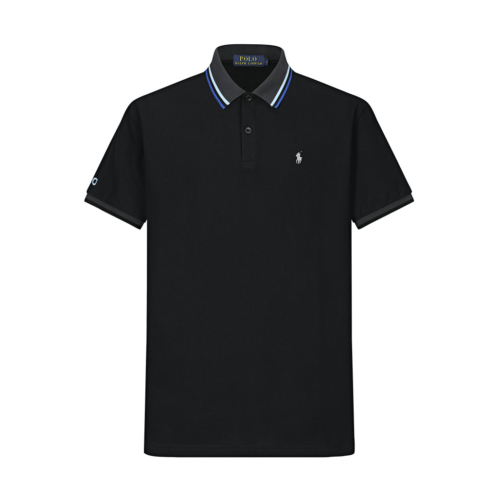 Camiseta P2# Tipo Polo Negra Para Hombre