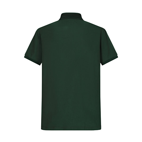 Camiseta B0202# Tipo Polo Verde Para Hombre