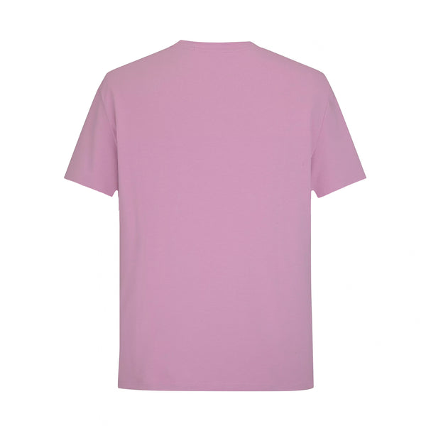 Camiseta 86033 Basica Morada Claro  Para Hombre