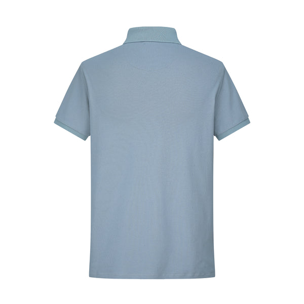 Camiseta 58032 Tipo Polo Azul Para Hombre