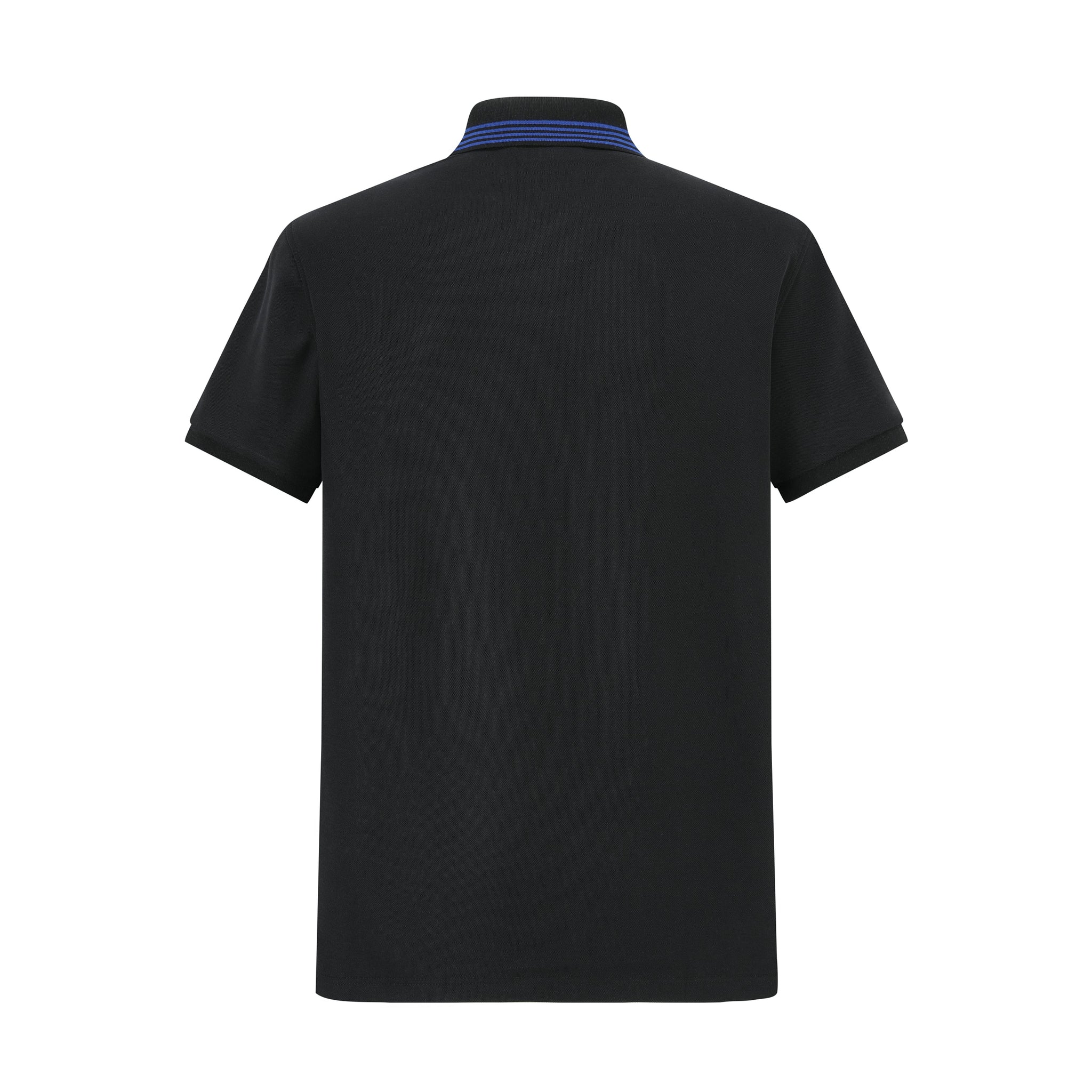 Camiseta 13604# Tipo Polo Negra Para Hombre