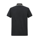Camiseta 22348# Tipo Polo Negra Para Hombre