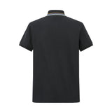 Camiseta 22348# Tipo Polo Negra Para Hombre