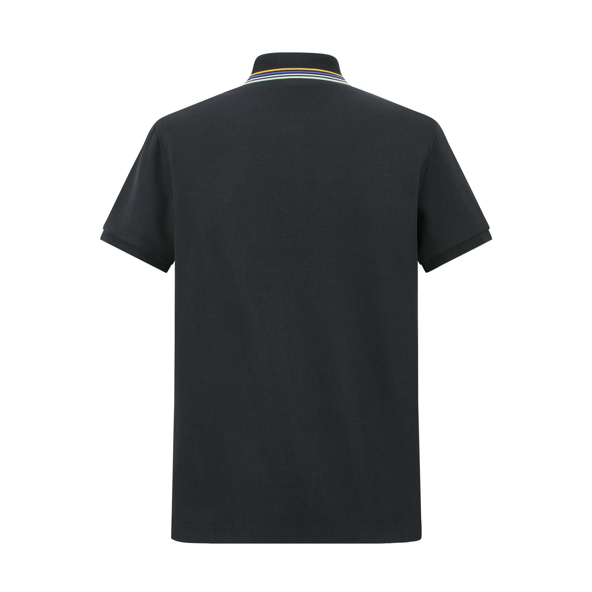 Camiseta 22348# Tipo Polo Negra Para Hombre