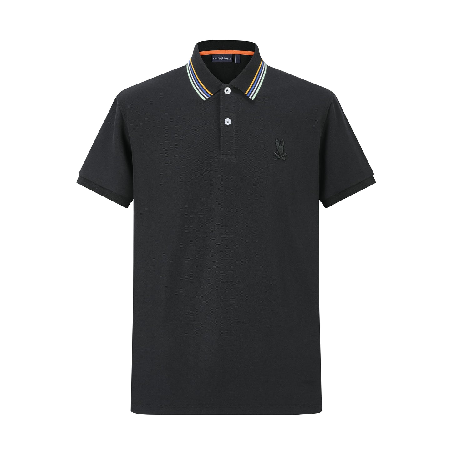 Camiseta 22348# Tipo Polo Negra Para Hombre