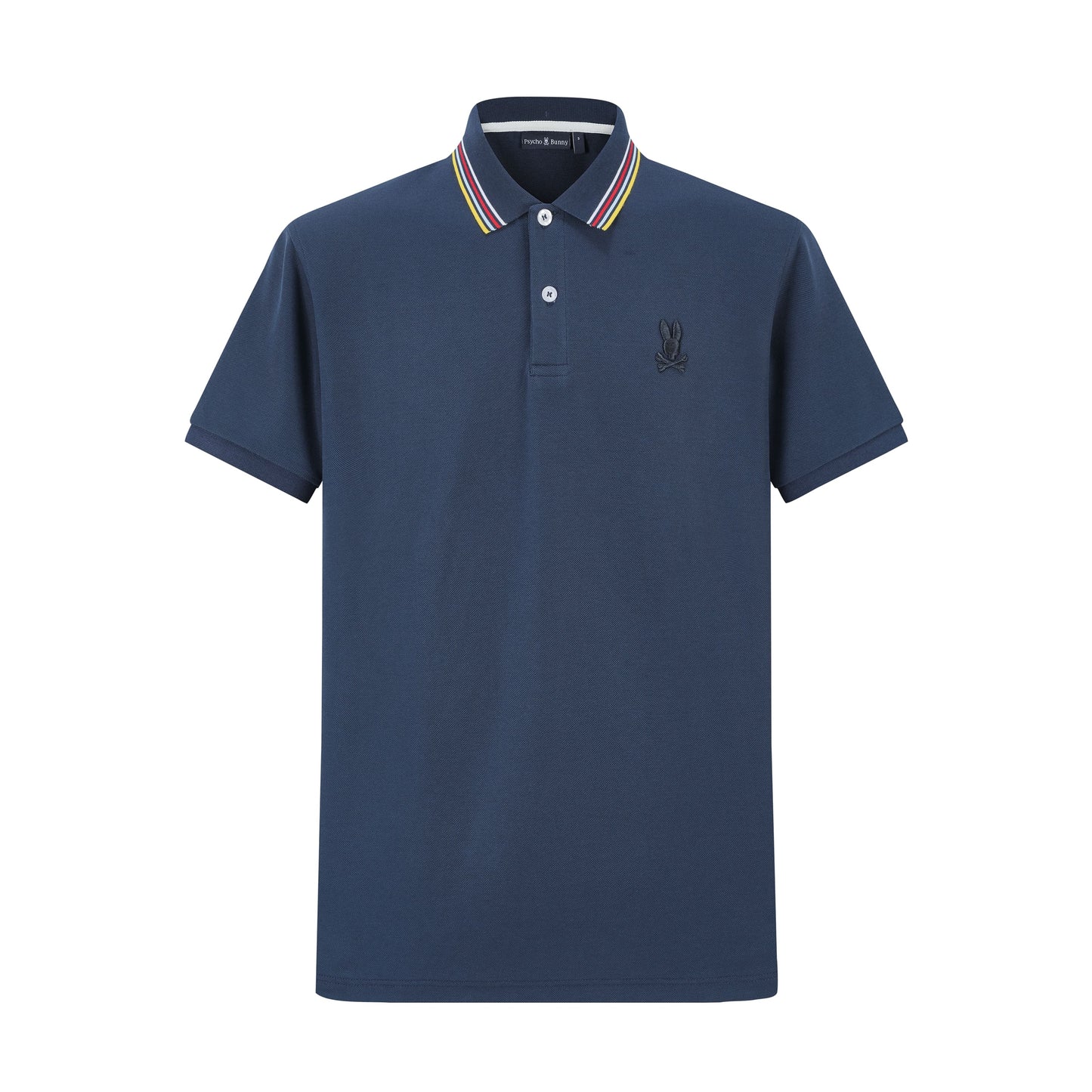Camiseta 22348# Tipo Polo Azul Oscuro Para Hombre