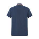 Camiseta 22348# Tipo Polo Azul Oscuro Para Hombre
