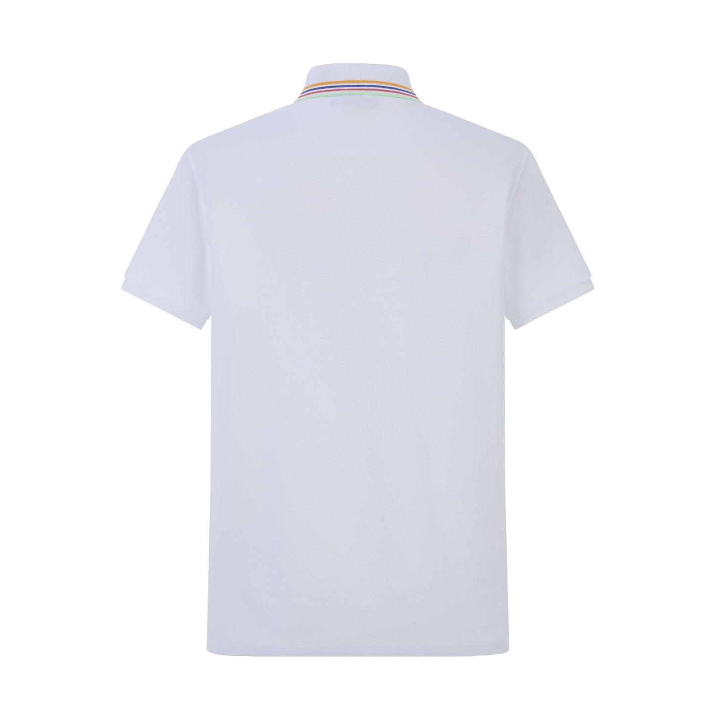 Camiseta 22348# Tipo Polo Blanca Para Hombre