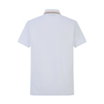 Camiseta 22348# Tipo Polo Blanca Para Hombre