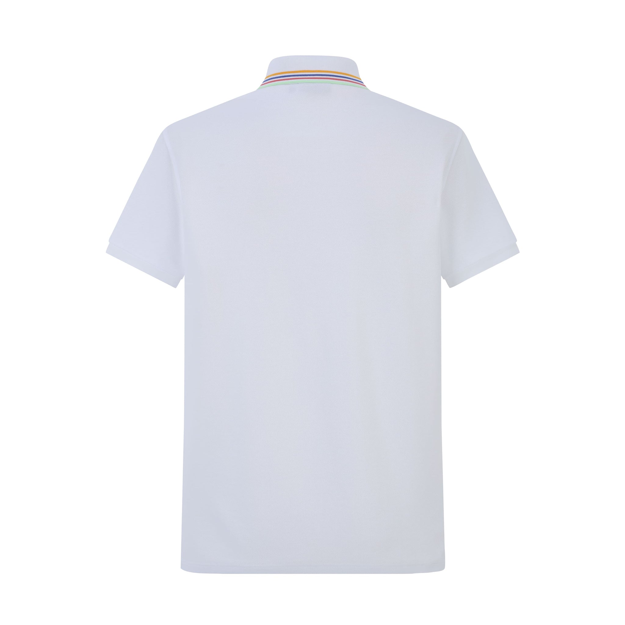 Camiseta 22348# Tipo Polo Blanca Para Hombre