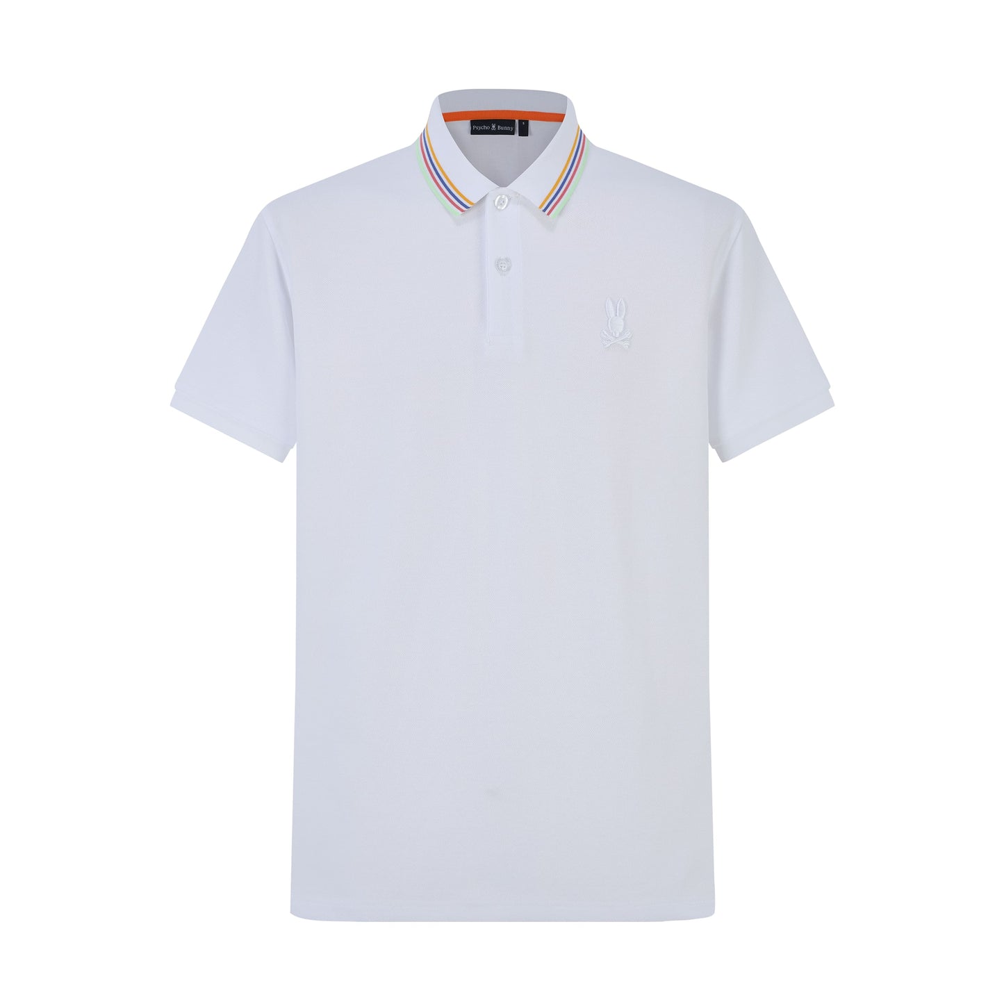 Camiseta 22348# Tipo Polo Blanca Para Hombre