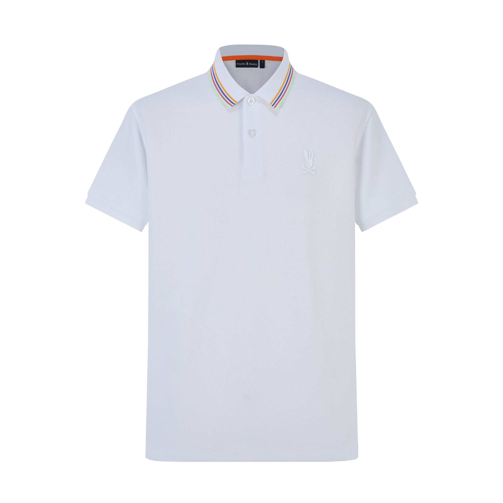Camiseta 22348# Tipo Polo Blanca Para Hombre