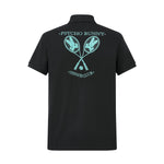 Camiseta 22337# Tipo Polo Negra Para Hombre