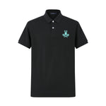 Camiseta 22337# Tipo Polo Negra Para Hombre