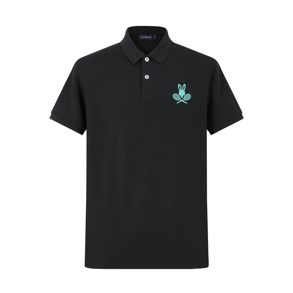 Camiseta 22337# Tipo Polo Negra Para Hombre