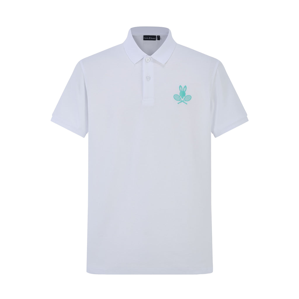 Camiseta 22337# Tipo Polo Blanca Para Hombre