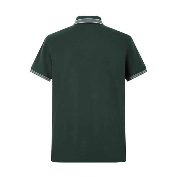 Camiseta BU106# Tipo Polo Verde Para Hombre