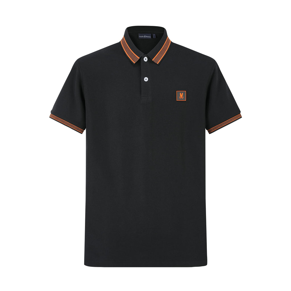 Camiseta BU106# Tipo Polo Negra Para Hombre